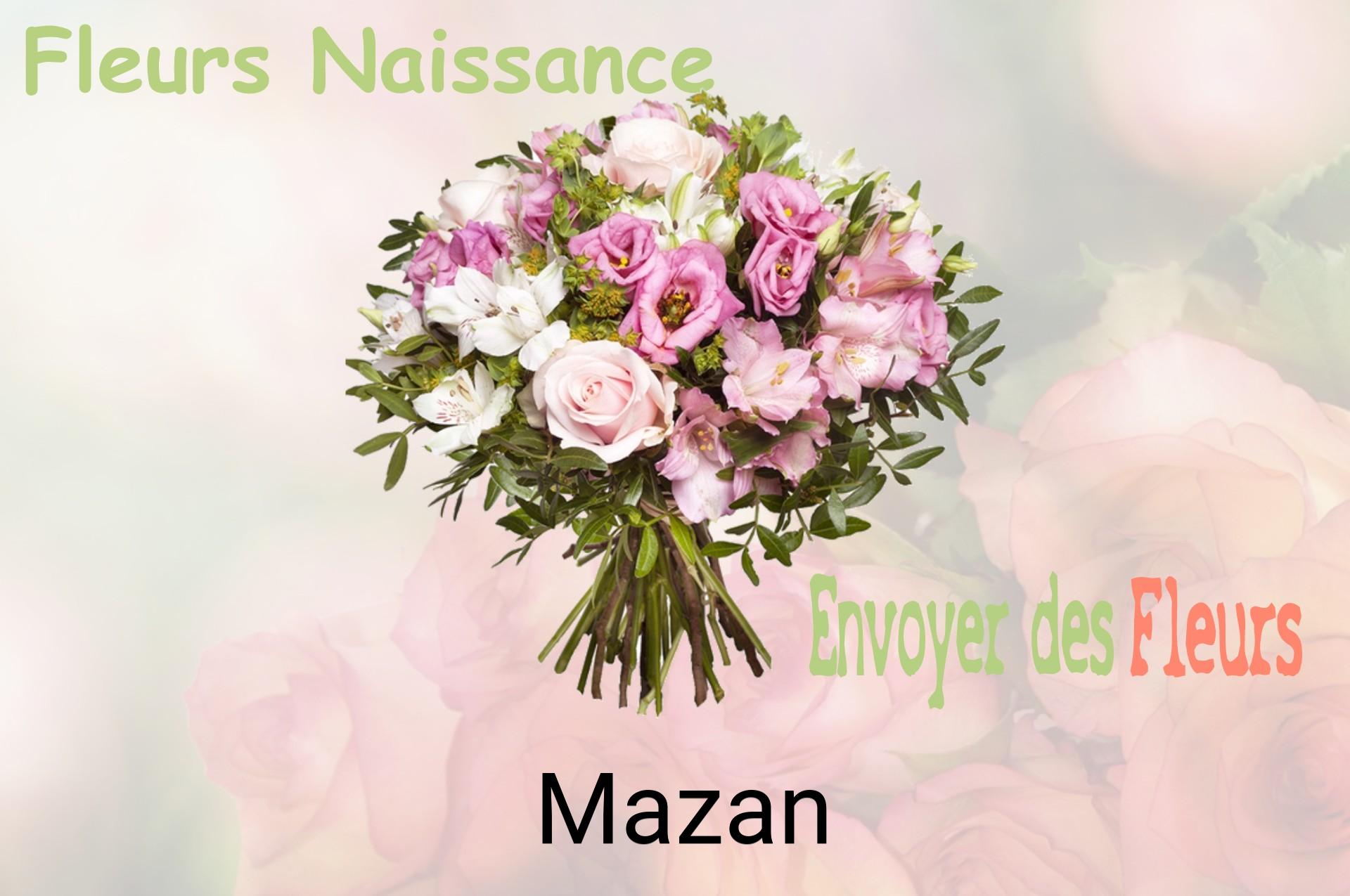 Bouquet de fleurs de naissance livré à Mazan